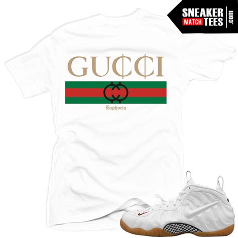 white gucci foamposites eastbay|nike Foamposite Gucci shirts.